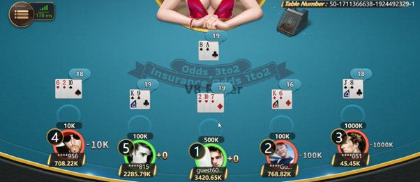 Bàn chơi Roulette với 4 người chơi và 1 người croupier tại 8xbet